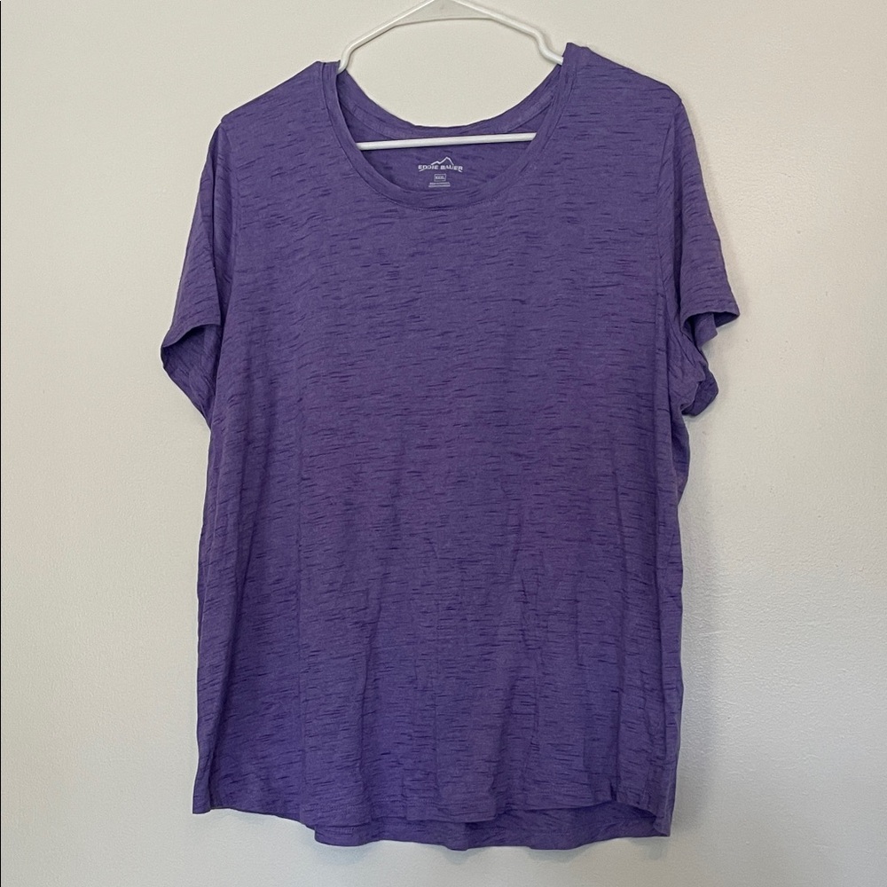 3/$15. Eddie Bauer Women's Heathered Purple Tee